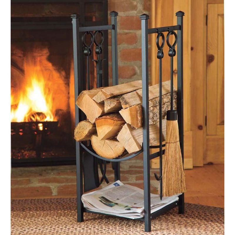 Bethune 12.5" W x 12.5" D Metal Log Rack