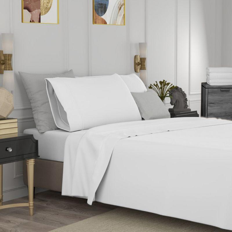 Color Sense Brushed Cotton Blend Lightweight Sheet Set