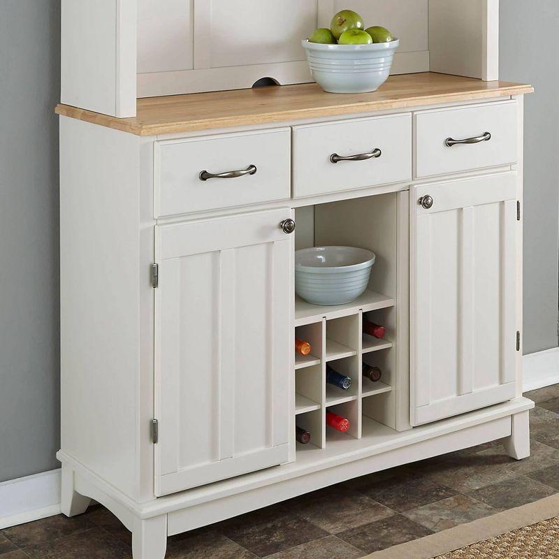 Sideboard buffet Servers Wood Top and Hutch - Home Styles