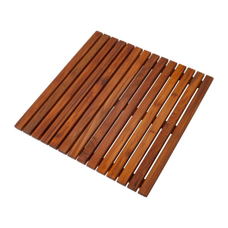 Nordic Teak 19.6" x 19.6" Oiled Shower and Bath Mat