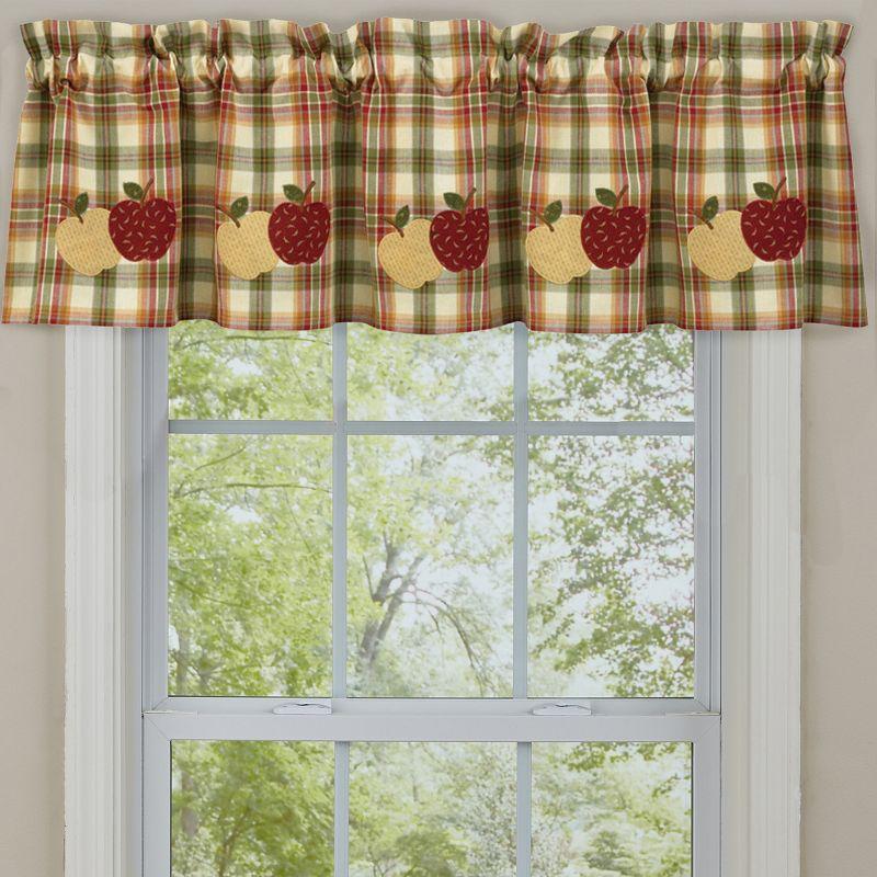 Apple Plaid Cotton Rod Pocket Valance - 60''L