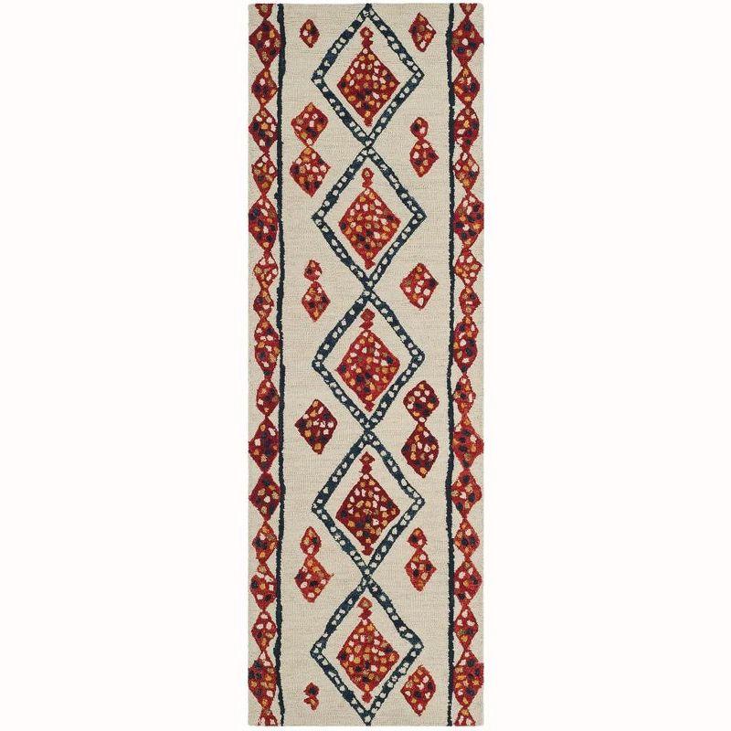 Aspen APN702 Hand Tufted Area Rug - Ivory/Multi - 2'3"x5' - Safavieh..