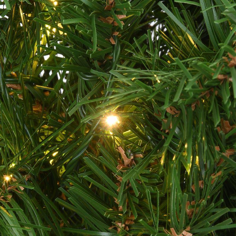 24" Prelit Kingswood Fir Wreath Infinity Lights - National Tree Company