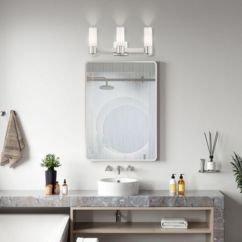 Livex Lighting Weston 3 - Light Vanity in  Brushed Nickel