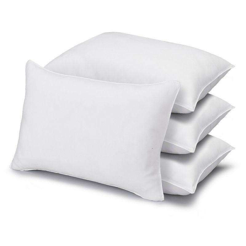 Queen White Hypoallergenic Polyester Down-Alternative Pillow Set