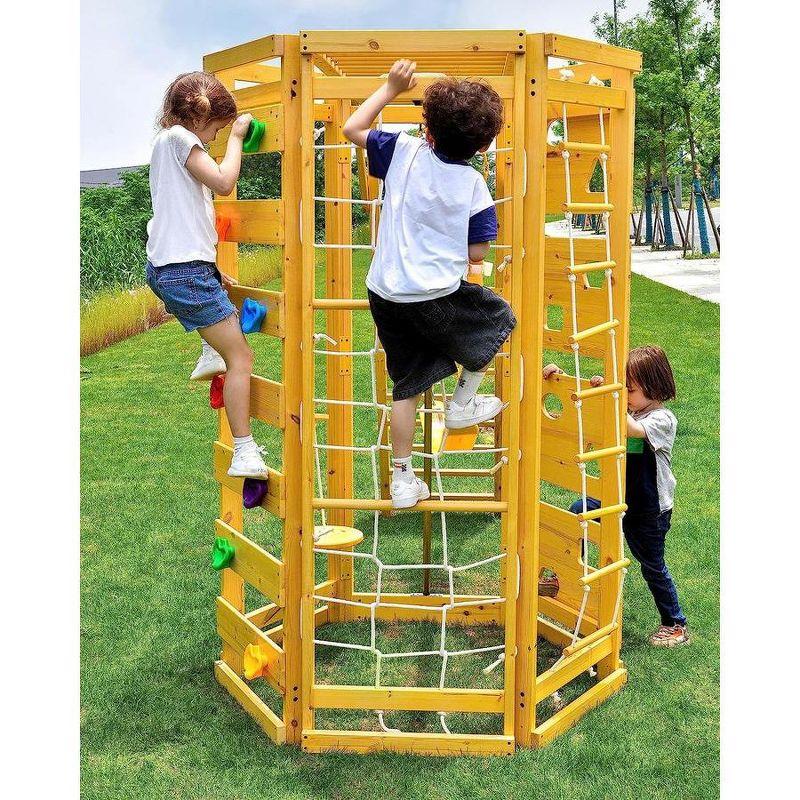 Hawthorn - Outdoor Climber with Monkey Bars, Swing, and Octagon Climber