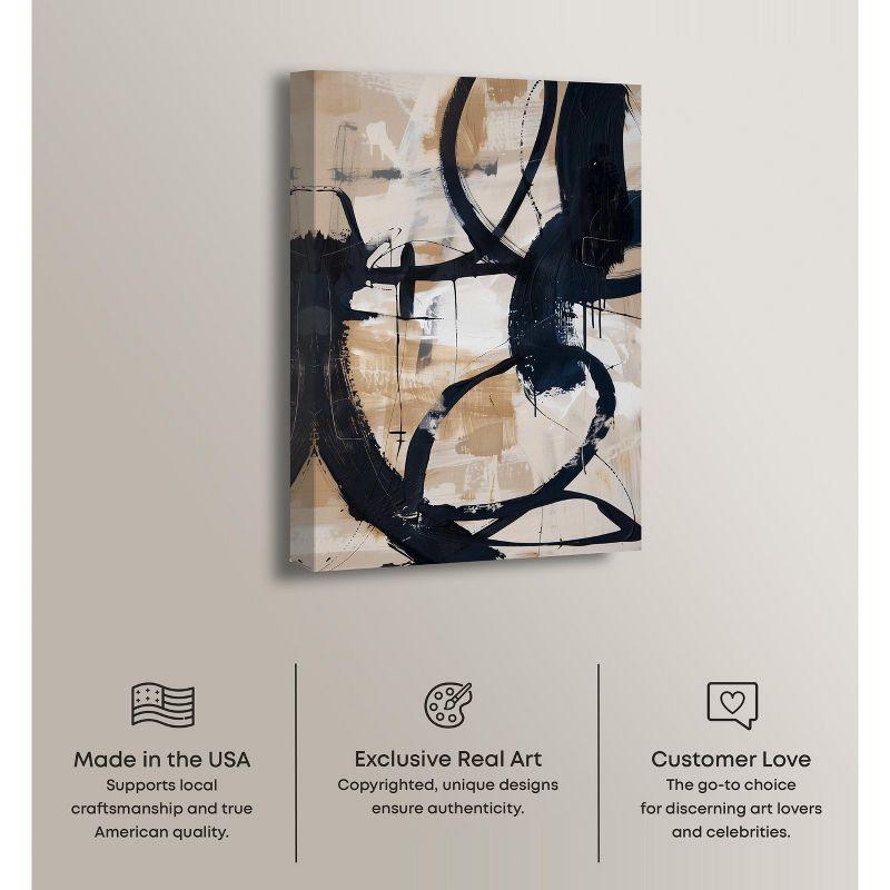 Art Remedy Flowing II Abstract Shapes Wall Art, 16" x 24", Gallery Wrapped