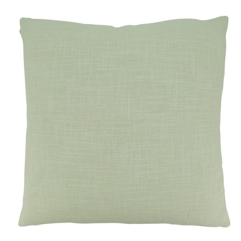 Saro Lifestyle Band Design Throw Pillow with Down Filling, 20", Beige