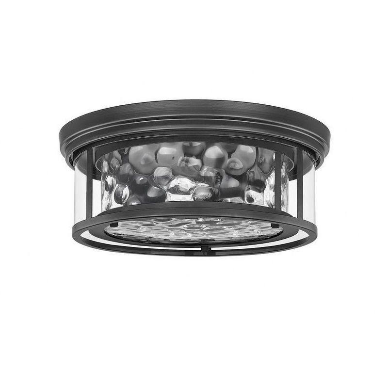 Z-Lite Clarion 3 - Light Flush Mount in  Matte Black