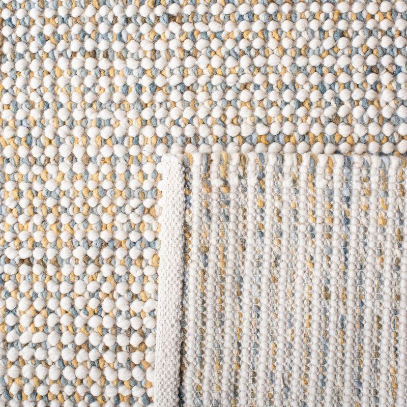 Vermont VRM401 Hand Woven Area Rug - Dark Gold/Blue - 6'x9' - Safavieh.