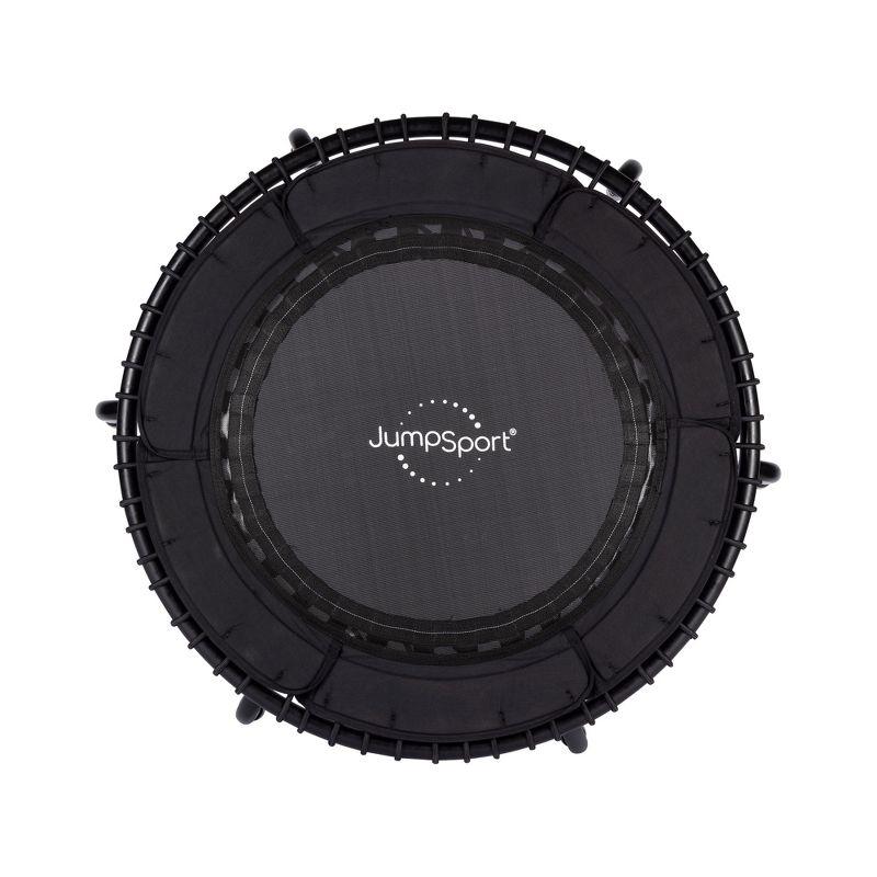 JumpSport JumpSport 370 Home Gym 39" Heavy Duty Fitness Trampoline with 4-In-1 DVD, Black