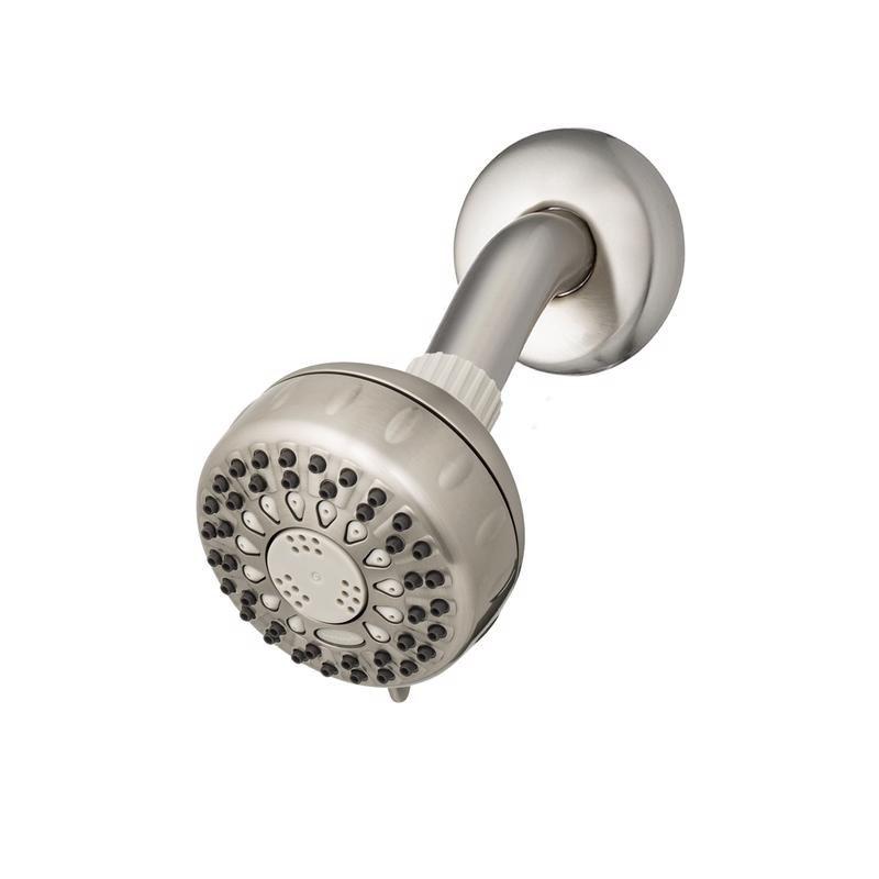 Brushed Nickel 5-Setting Wall Mounted Showerhead