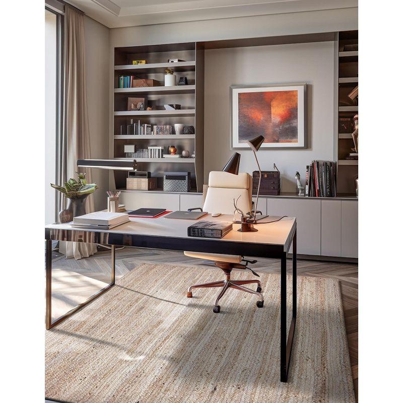 Unique Loom Braided Jute Collection Area Rug - Dhaka (10'  x 14' 1" Rectangle Natural)