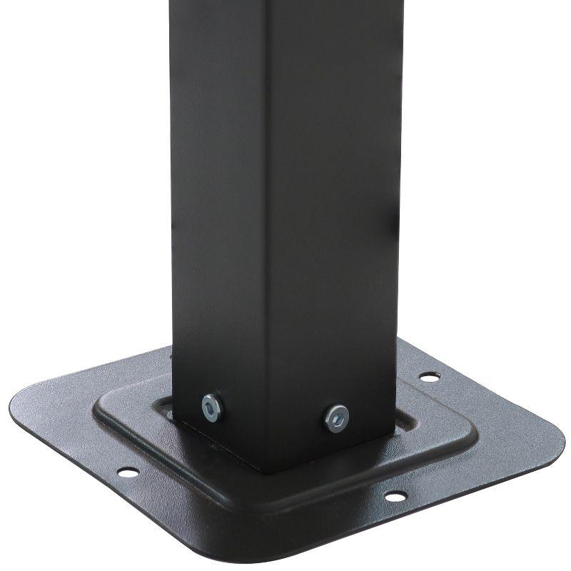 Sunnydaze Soft Top Rectangle Patio Gazebo with Screens and Privacy Walls for Backyard, Garden or Deck - Gray