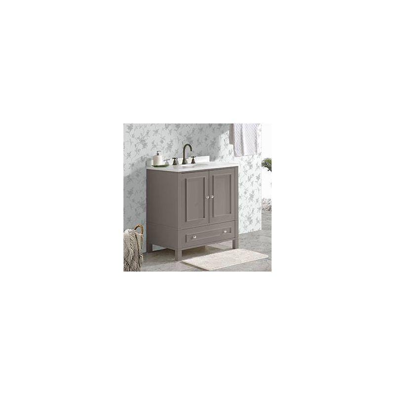 Williamsburg 30"W Transitional Style Vanity Cabinet With Soft Close Doors And Drawers