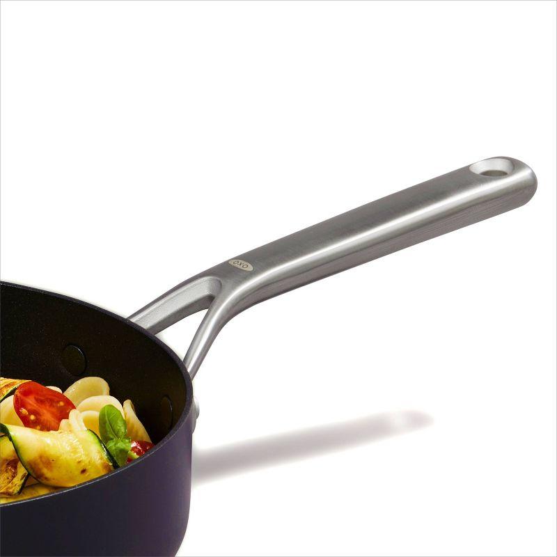 OXO 5pc Ceramic Pro Non-Stick Cookware Set Gray