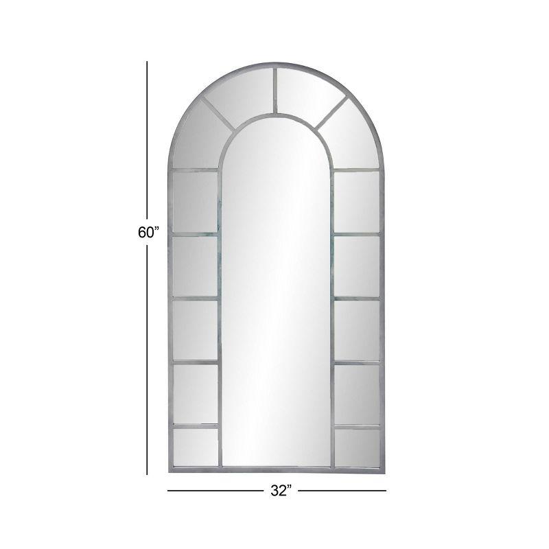 Metal Window Inspired Wall Mirror with Arched Top - Olivia & May