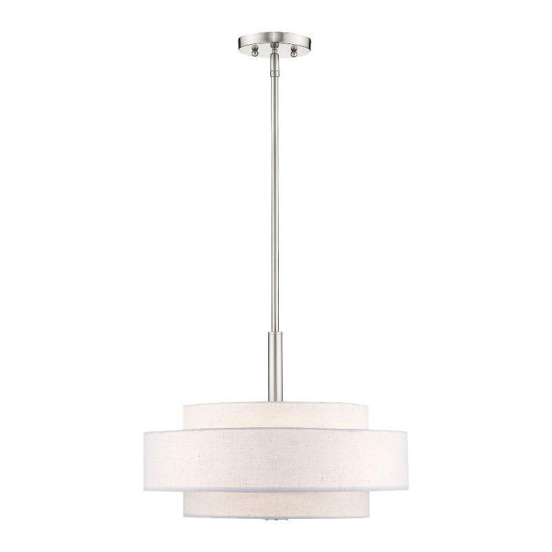 Livex Lighting Monroe 4 - Light Pendant in  Brushed Nickel