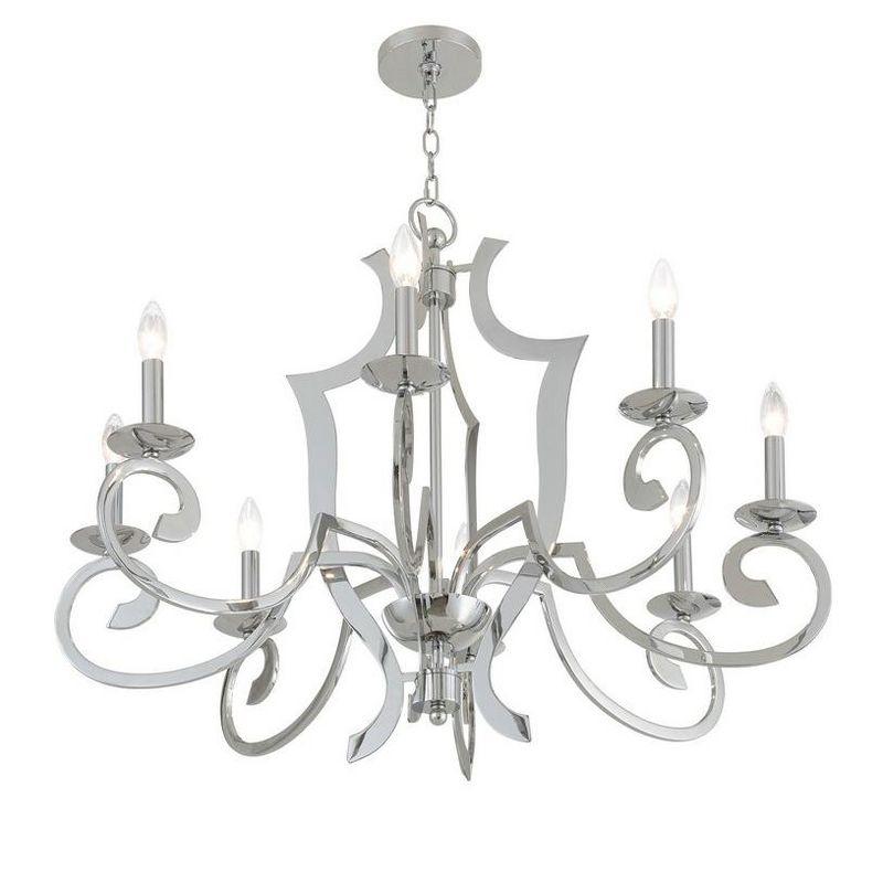 Livex Lighting Aldrich 8 - Light Chandelier in  Polished Chrome