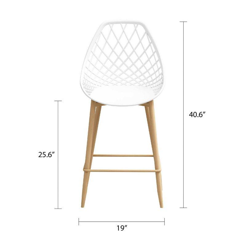 Set of 2 Kurv Counter Height Barstool - Jamesdar