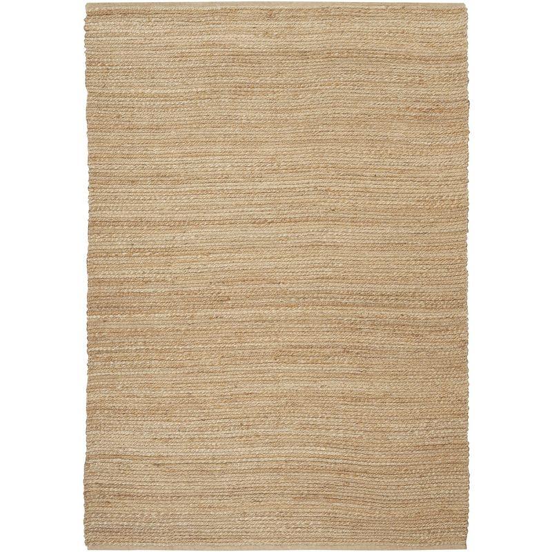 Nourison Hand Woven Natural Jute Indoor Rug Bleached 5' x 7'