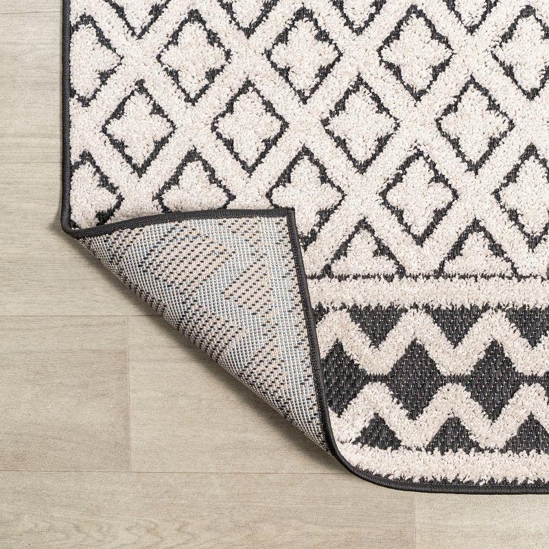 JONATHAN Y Ormond High-Low Modern Trellis Geometric Moroccan Indoor/Outdoor Area Rug