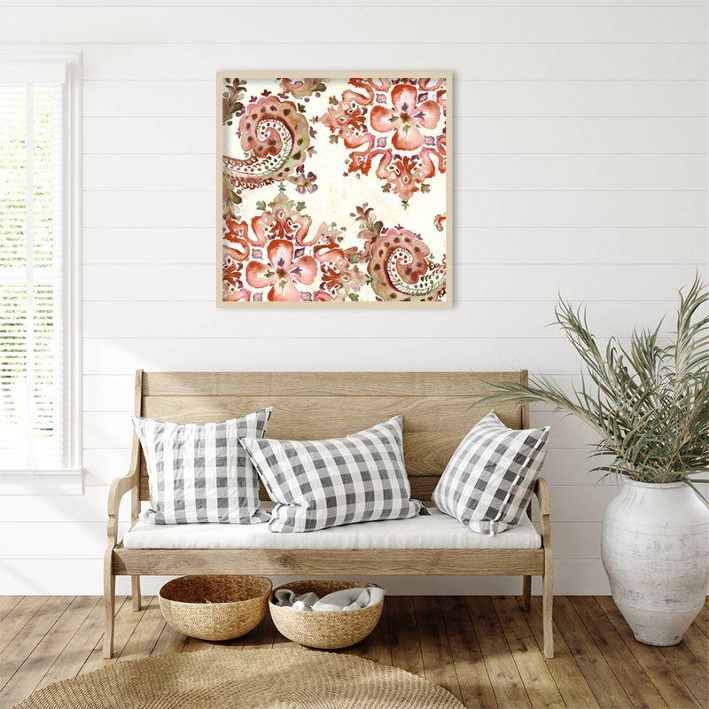 Amanti Art 33"x33" Artisan Medallion Pattern II by Tre Sorelle Studios Wood Framed Wall Art Print