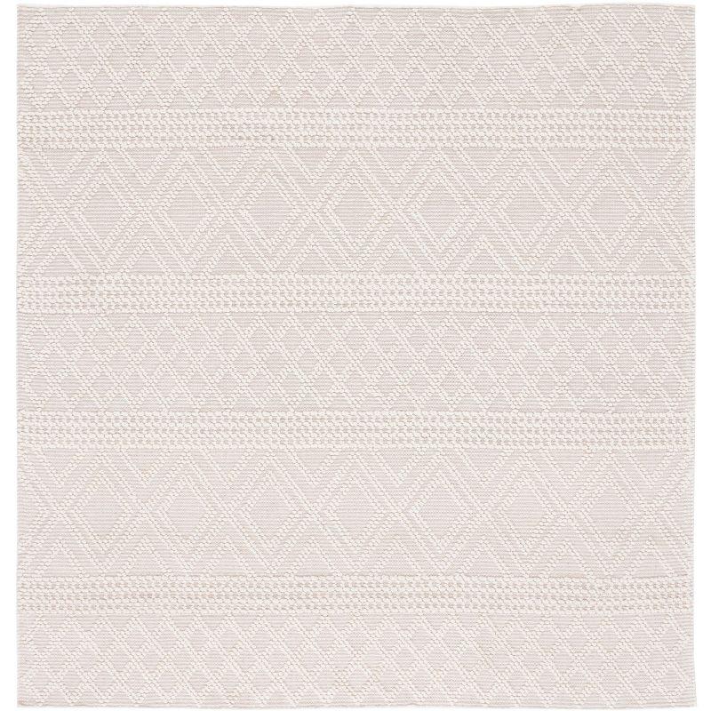 Vermont VRM211 Hand Woven Area Rug - Ivory - 3'x3' - Safavieh.