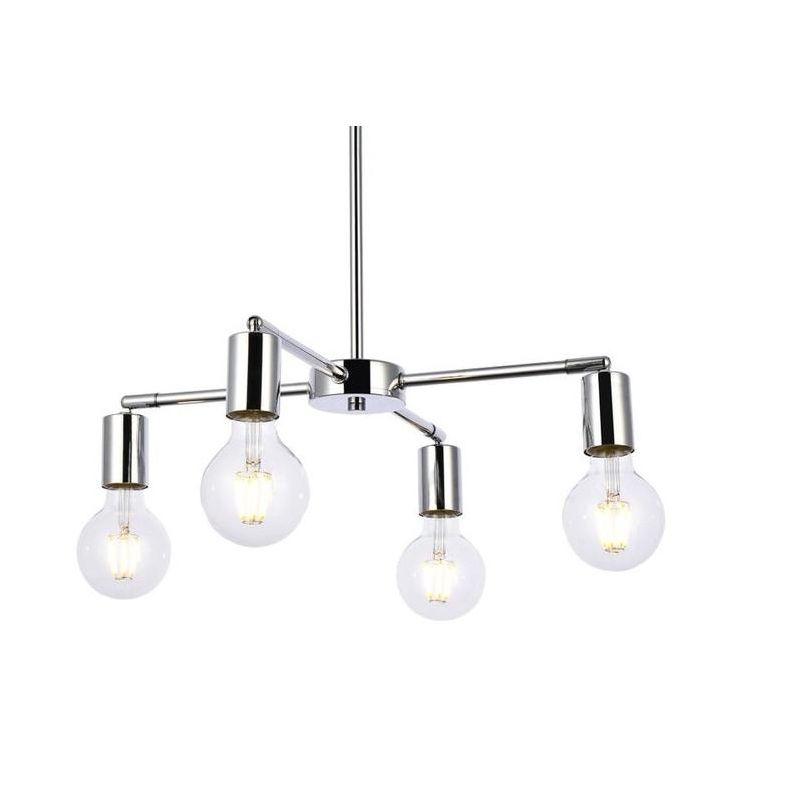 Elegant Lighting Cairo 4 lights chrome pendant