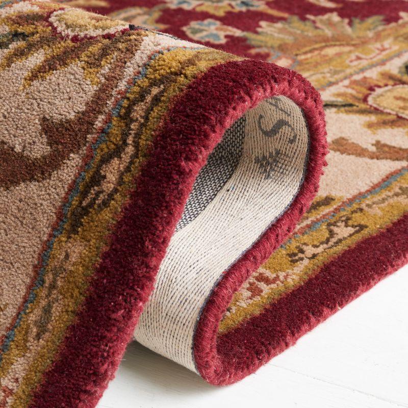 Heritage HG628 Hand Tufted Area Rug - Red/Ivory - 8'3"x11' - Safavieh.