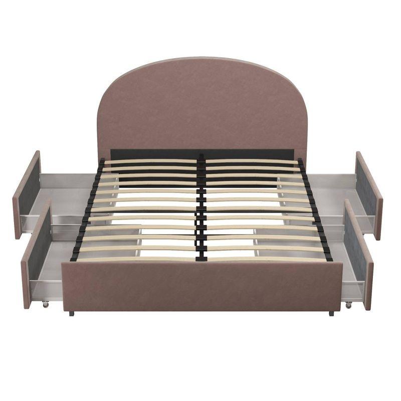 Moon Upholstered Platform Storage Bed