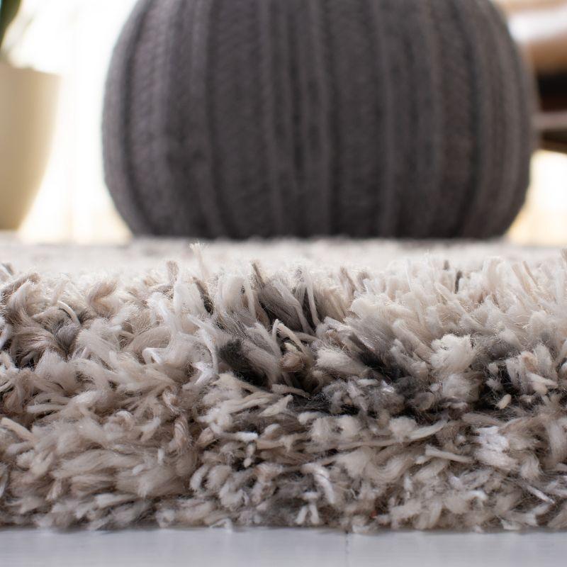 Iceland Shag ISG514 Power Loomed Area Rug - Cream/Grey - 6'x9' - Safavieh