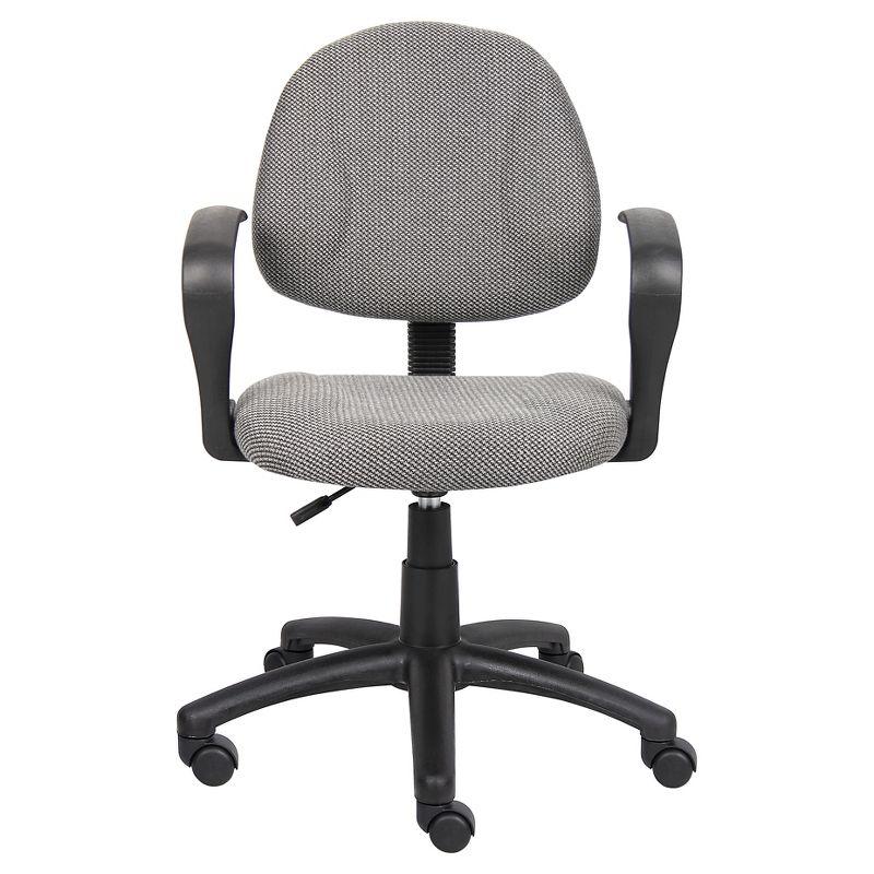 ErgoFlex Gray Fabric Task Chair with Swivel & Adjustable Height