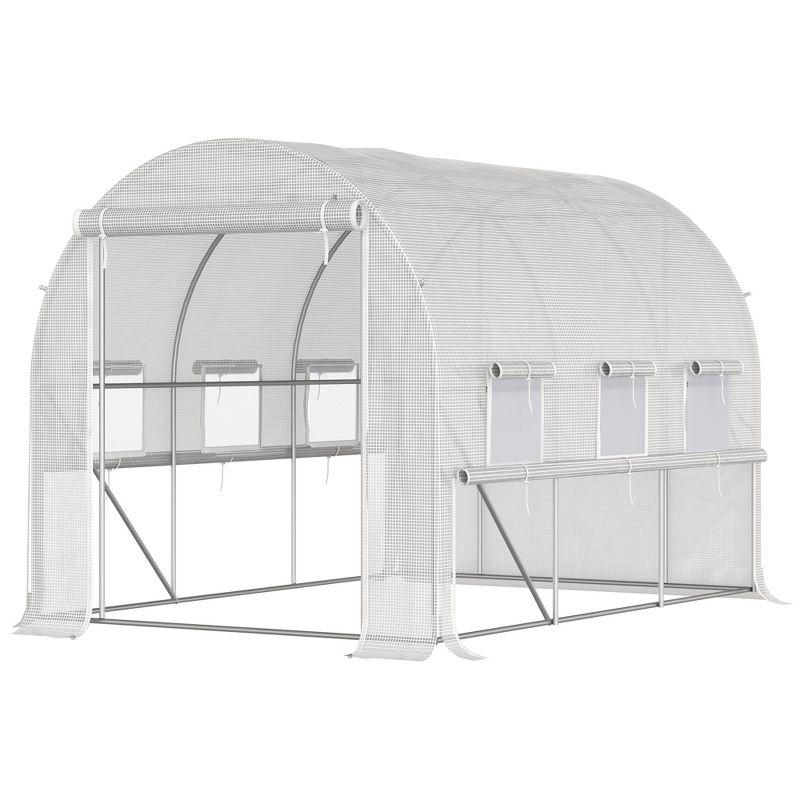 Outsunny 116' W x 78' D Hobby Greenhouse