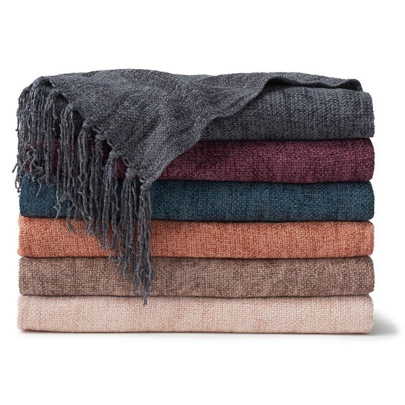 Ella Jayne Viscose Chenille Throw Blanket