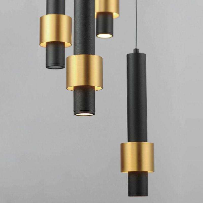 ET2 Lighting Reveal 7 - Light Pendant in  Black/Gold