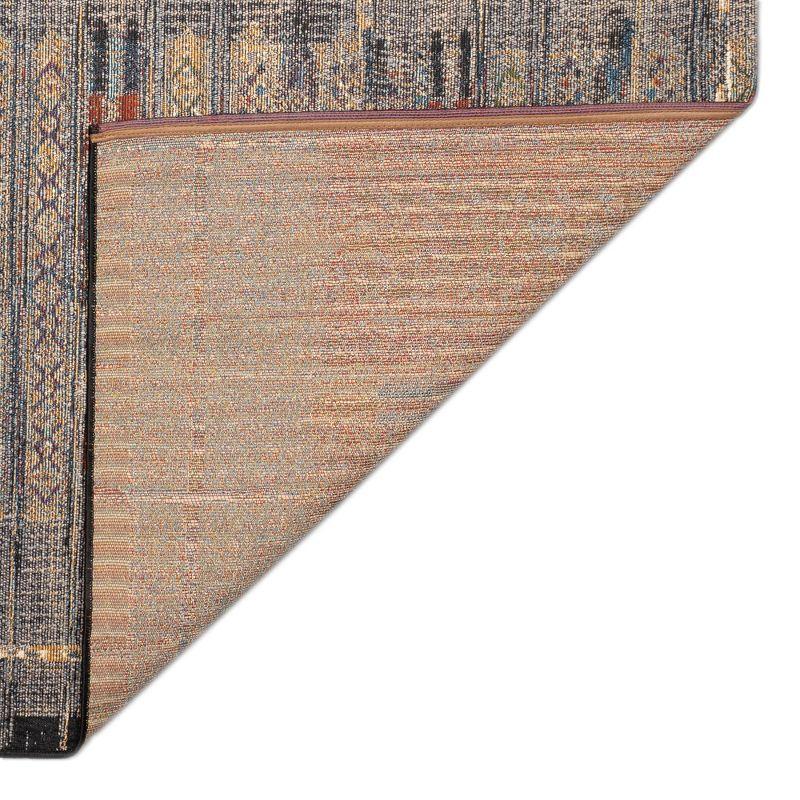 Liora Manne Marina Stripe Indoor/Outdoor Rug Black 7'10" x 9'10"