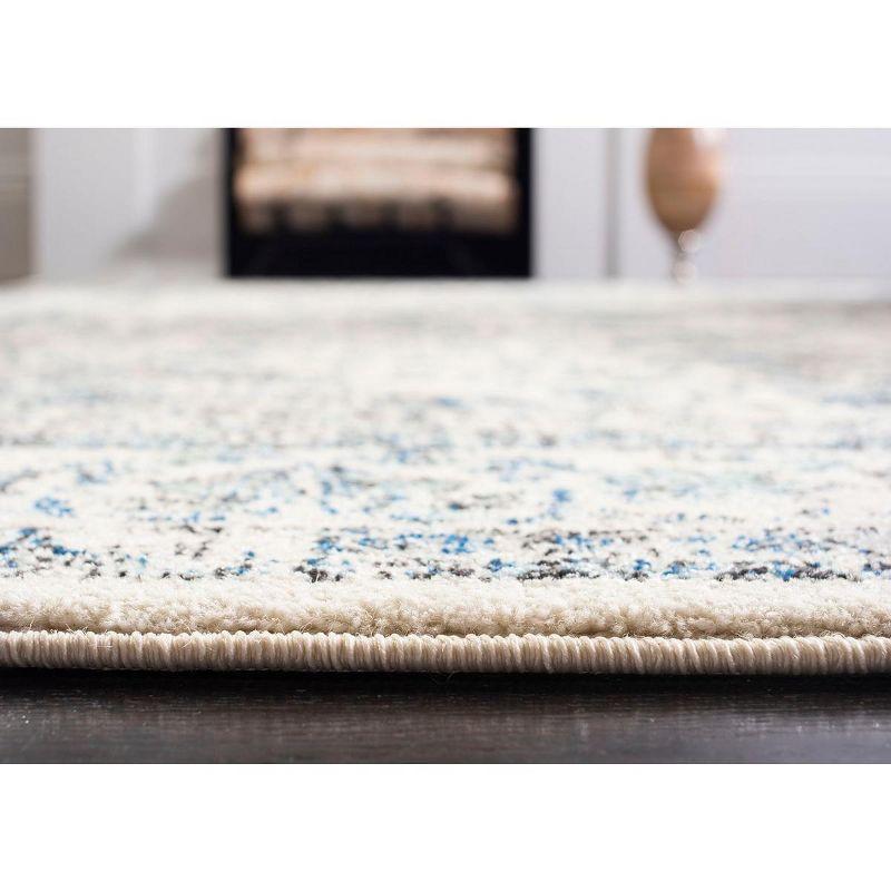 Evoke EVK220 Power Loomed Runner Rug - Ivory/Grey - 2'2"x21' - Safavieh.