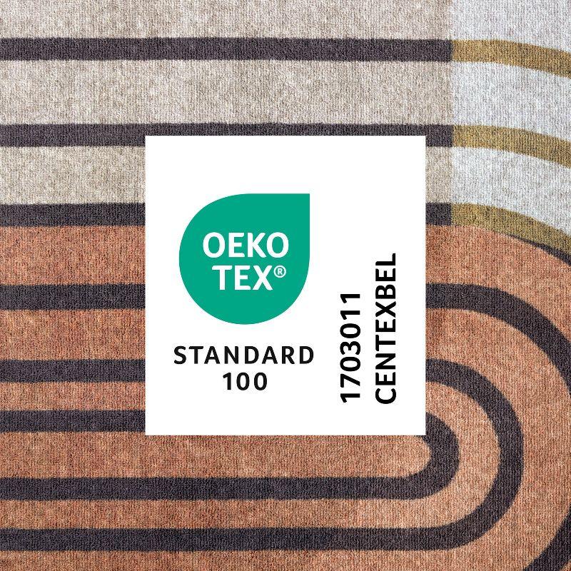 Town & Country Everyday Avani Everwash Non-Slip Backing Area Rug Beige/Rust