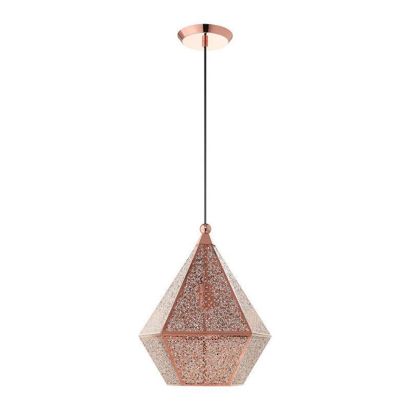 Livex Lighting Aberdeen 1 - Light Pendant in  Rose Gold