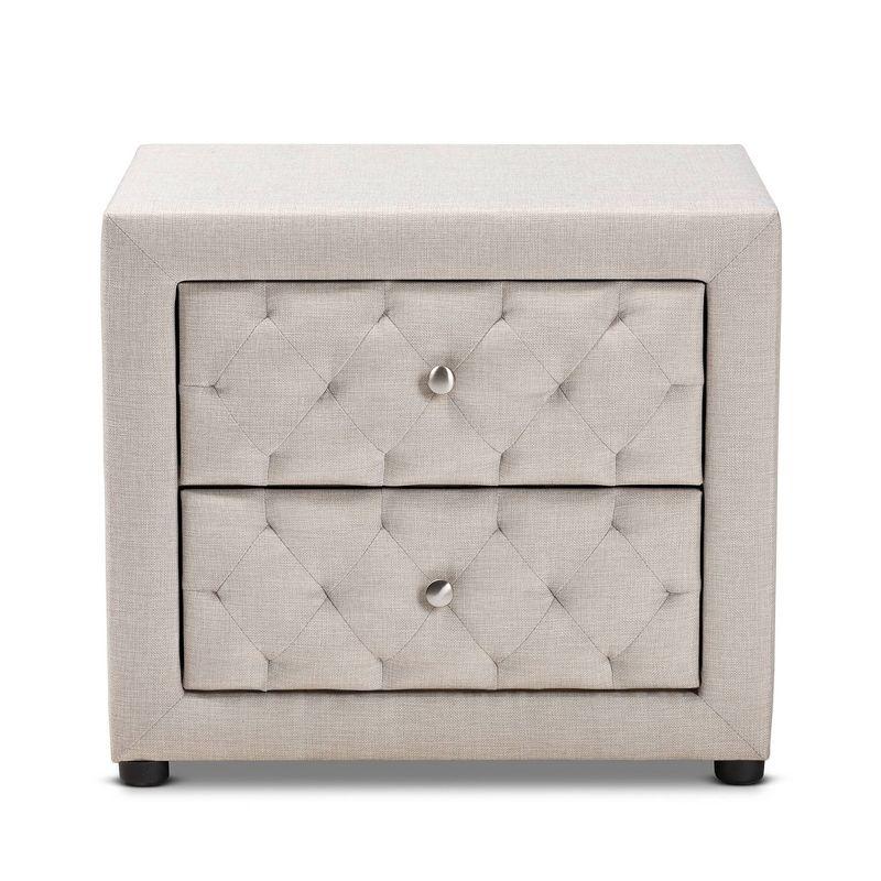 Lepine 2 - Drawer Wood Nightstand - Baxton Studio