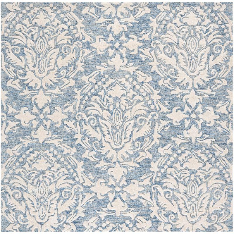 Tansy Handmade Wool Blue/Ivory Rug