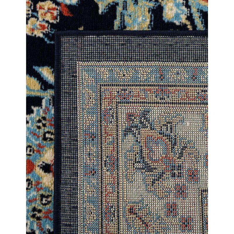 Unique Loom 7' 1 x 10' 0 Sialk Hill Washington Navy Blue Area Rug