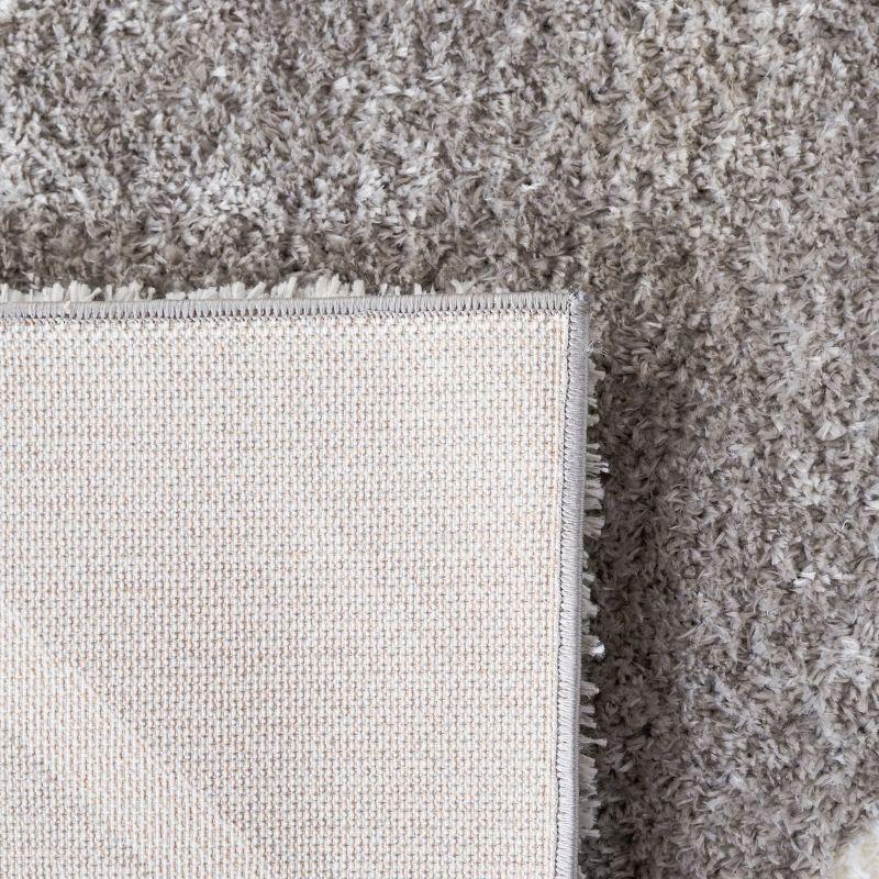Tahoe Shag THO676 Power Loomed Indoor Runner Rug - Grey/White - 2'x9' - Safavieh