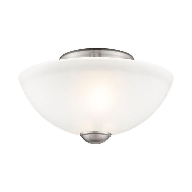 Livex Lighting Somerset 2 - Light Flush Mount in  Brushed Nickel