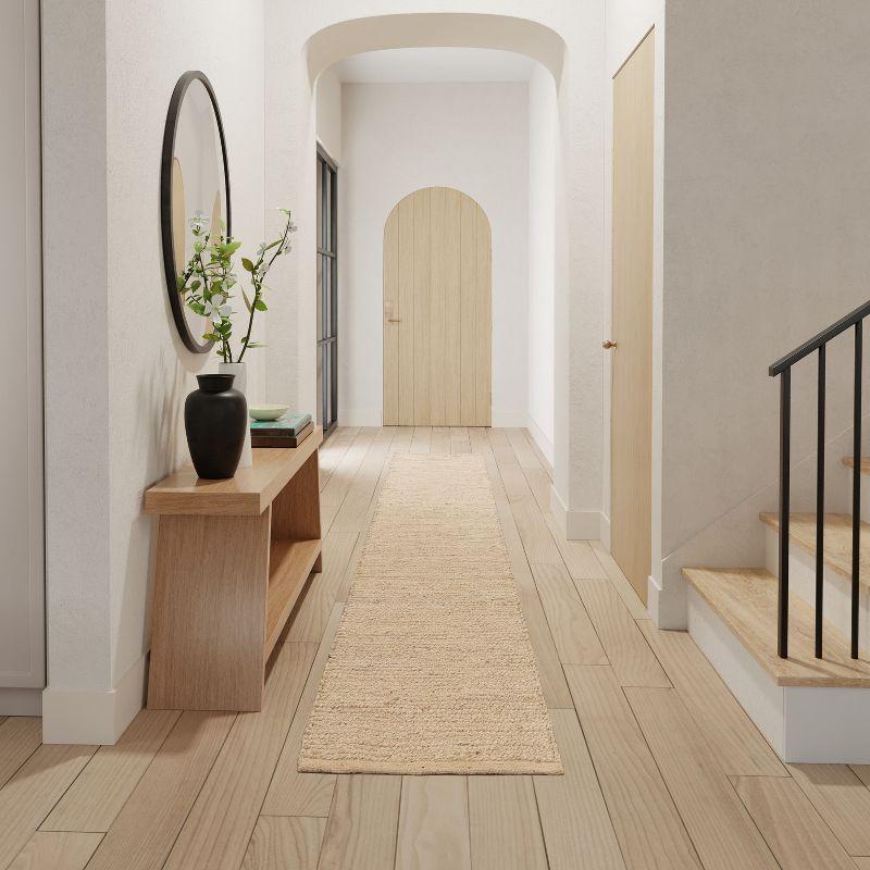 Nourison Hand Woven Natural Jute Rug Bleached 2'3" x 8'