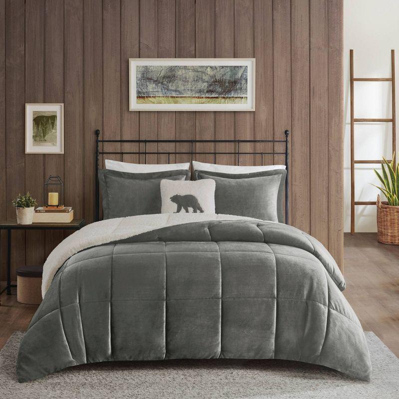 Woolrich Woolrich Alton Plush to Sherpa Down Alternative Comforter Set