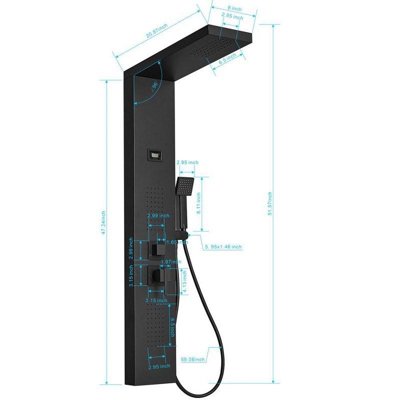 51.57'' Shower Panel with Fixed Shower Head