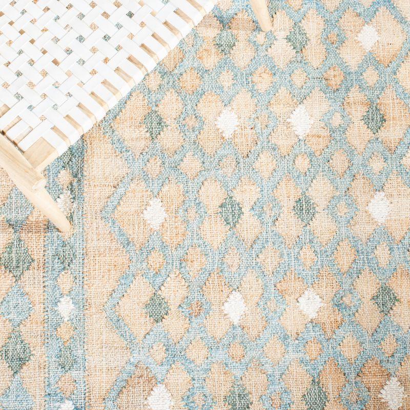 Kilim KLM759 Hand Woven Area Rug - Natural/Blue - 3'x5' - Safavieh.