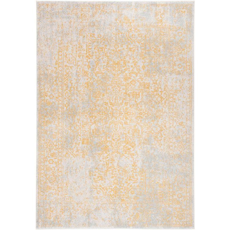 Ivory Elegance 4' x 6' Hand-Knotted Square Synthetic Area Rug